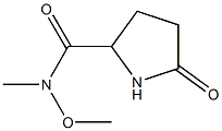 N-methoxy-N-methyl-5-oxopyrrolidine-2-carboxamide Structure