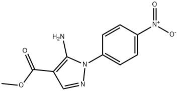 methyl 5-amino-1-(4-nitrophenyl)-1H-pyrazole-4-carboxylate, 1264049-09-3, 结构式