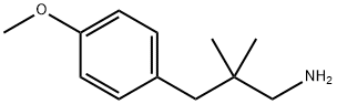 3-(4-メトキシフェニル)-2,2-ジメチルプロパン-1-アミン 化学構造式
