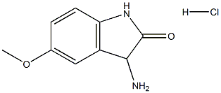 3-amino-5-methoxy-1,3-dihydro-2H-indol-2-one hydrochloride,1268971-48-7,结构式