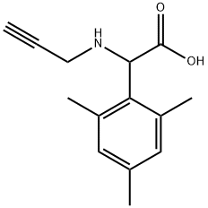 Prop-2-ynylamino-(2,4,6-trimethyl-phenyl)-acetic acid Structure