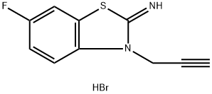 2-amino-6-fluoro-3-(prop-2-yn-1-yl)benzo[d]thiazol-3-ium bromide 结构式