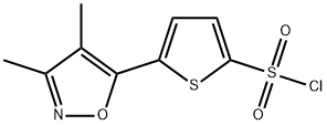 5-(3,4-dimethyl-5-isoxazolyl)-2-thiophenesulfonyl chloride Structure