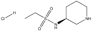 (S)-N-(ピペリジン-3-イル)エタンスルホンアミド塩酸塩  化学構造式