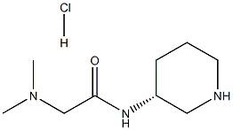 (R)-2-(Dimethylamino)-N-(piperidin-3-yl)acetamide hydrochloride Structure