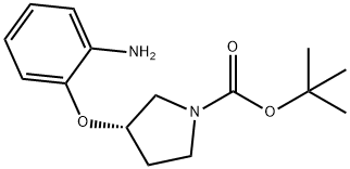 (S)-tert-Butyl 3-(2-aminophenoxy)pyrrolidine-1-carboxylate Structure