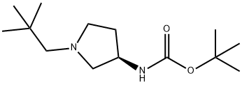 (R)-tert-Butyl 1-neopentylpyrrolidin-3-ylcarbamate Structure