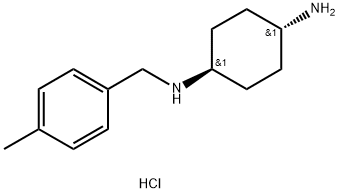 (1R*,4R*)-N1-(4-Methylbenzyl)cyclohexane-1,4-diamine dihydrochloride Struktur