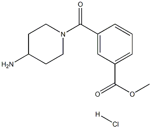 Methyl 3-(4-aminopiperidine-1-carbonyl)benzoate hydrochloride price.