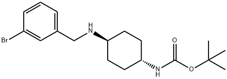 tert-Butyl (1R*,4R*)-4-(3-bromobenzylamino)cyclohexylcarbamate