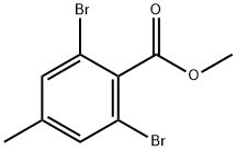 2,6-Dibromo-4-methylbenzoic acid methyl ester Structure