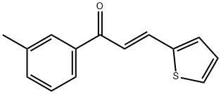 (2E)-1-(3-methylphenyl)-3-(thiophen-2-yl)prop-2-en-1-one,1287790-78-6,结构式