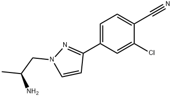 (S)-4-(1-(2-aminopropyl)-1H-pyrazol-3-yl)-2-chlorobenzonitrile