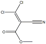 2-Propenoic acid,3,3-dichloro-2-cyano-, methyl ester,13063-44-0,结构式