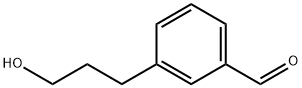 3-(3-oxidanylpropyl)benzaldehyde 化学構造式