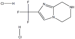 2-(三氟甲基)-5,6,7,8-四氢咪唑并[1,2-A]吡嗪二盐酸盐 结构式