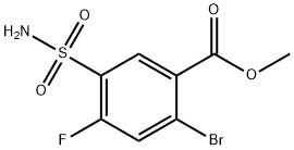 2-溴-4-氟-5-氨磺酰基苯甲酸甲酯,1311318-33-8,结构式