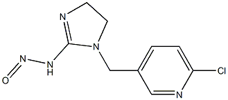 [1-[(6-氯-3-吡啶基)甲基]-咪唑啉-2-亚基]亚硝胺,131206-85-4,结构式