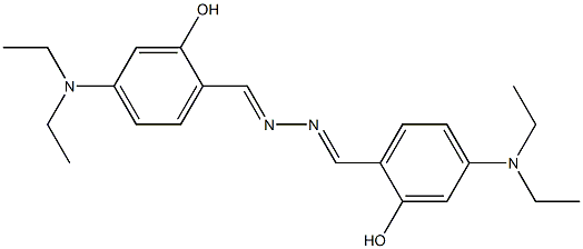 2,2'-[1,2-hydrazinediylidenedi(methylylidene)]bis[5-(diethylamino)phenol] Struktur