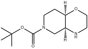 叔丁基(4AS,8AR)-六氢-2H-吡啶[4,3-B][1,4]噁嗪-6(5H)-羧酸盐, 1314641-05-8, 结构式