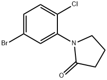 1-(5-溴-2-氯苯基)吡咯烷-2-酮 结构式