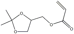 丙酮缩甘油丙烯酸酯 结构式