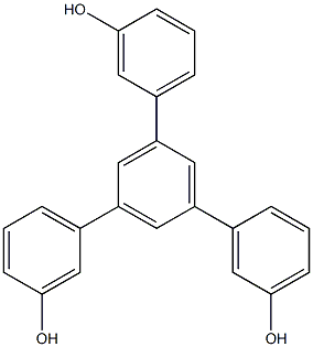 3-[3,5-双(3-羟基苯基)苯基]苯酚, 132361-23-0, 结构式
