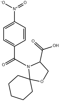 4-(4-nitrobenzoyl)-1-oxa-4-azaspiro[4.5]decane-3-carboxylic acid Structure