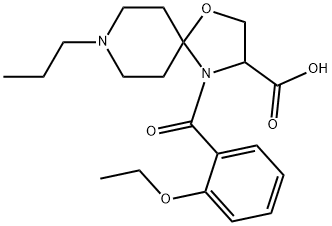 4-(2-ethoxybenzoyl)-8-propyl-1-oxa-4,8-diazaspiro[4.5]decane-3-carboxylic acid, 1326809-59-9, 结构式