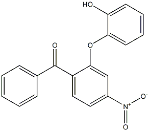 [2-(2-hydroxyphenoxy)-4-nitrophenyl]-phenylmethanone Structure