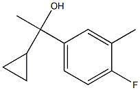 1-cyclopropyl-1-(4-fluoro-3-methylphenyl)ethanol Structure