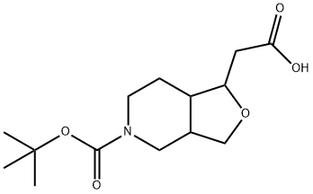 2-(5-(Tert-Butoxycarbonyl)Octahydrofuro[3,4-C]Pyridin-1-Yl)Acetic Acid Structure