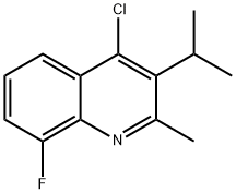 4-Chloro-8-fluoro-3-isopropyl-2-methyl-quinoline Structure