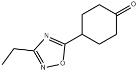 4-(3-乙基-1,2,4-噁二唑-5-基)环己烷-1-酮,1343917-56-5,结构式