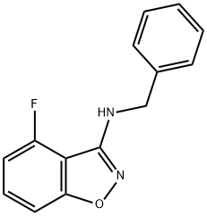 Benzyl-(4-fluoro-benzo[d]isoxazol-3-yl)-amine Structure