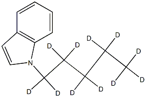 1-(1,1,2,2,3,3,4,4,5,5,5-undecadeuteriopentyl)indole,1346603-11-9,结构式