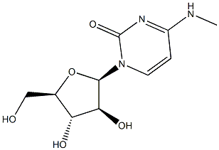 2(1H)-Pyrimidinone, 1-b-D-arabinofuranosyl-4-(methylamino)- Struktur