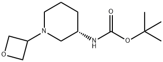 (S)-tert-Butyl 1-(oxetan-3-yl)piperidin--3-ylcarbamate Structure