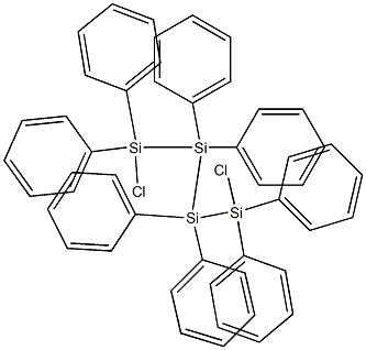 Tetrasilane, 1,4-dichloro-1,1,2,2,3,3,4,4-octaphenyl-,13498-31-2,结构式