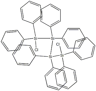 Tetrasilane, 1,4-dichloro-1,1,2,2,3,3,4,4-octaphenyl- Structure