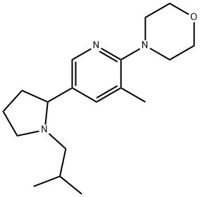 4-[5-(1-Isobutyl-pyrrolidin-2-yl)-3-methyl-pyridin-2-yl]-morpholine Structure