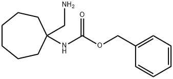 benzyl N-[1-(aminomethyl)cycloheptyl]carbamate Structure