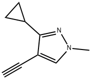 3-Cyclopropyl-4-ethynyl-1-methyl-1H-pyrazole,1354703-48-2,结构式