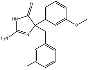 1354915-15-3 2-amino-5-[(3-fluorophenyl)methyl]-5-(3-methoxyphenyl)-4,5-dihydro-1H-imidazol-4-one