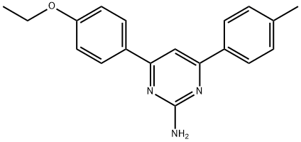 4-(4-ethoxyphenyl)-6-(4-methylphenyl)pyrimidin-2-amine 化学構造式