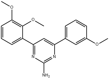 4-(2,3-dimethoxyphenyl)-6-(3-methoxyphenyl)pyrimidin-2-amine Structure