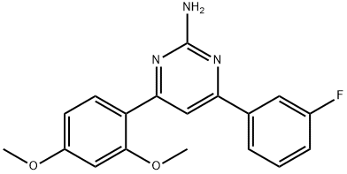 1354923-59-3 4-(2,4-dimethoxyphenyl)-6-(3-fluorophenyl)pyrimidin-2-amine