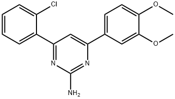 4-(2-chlorophenyl)-6-(3,4-dimethoxyphenyl)pyrimidin-2-amine|