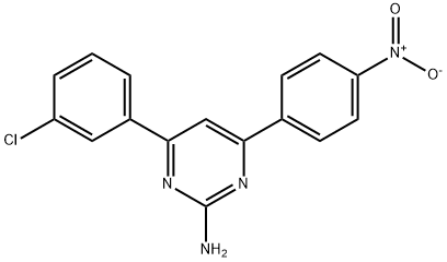 4-(3-chlorophenyl)-6-(4-nitrophenyl)pyrimidin-2-amine,1354940-27-4,结构式