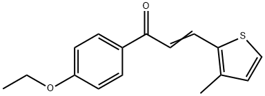 (2E)-1-(4-ethoxyphenyl)-3-(3-methylthiophen-2-yl)prop-2-en-1-one, 1354941-17-5, 结构式